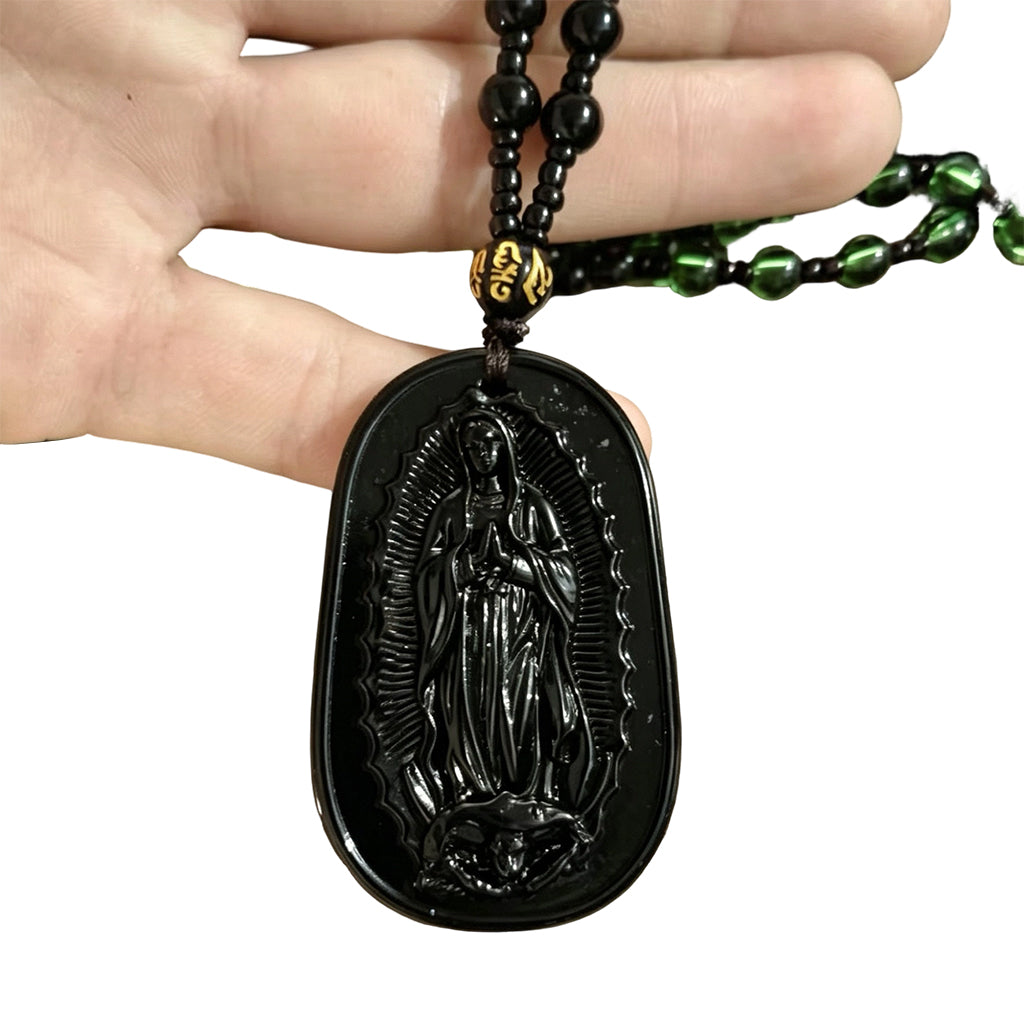 ✈️Last Day 50% OFF✨Religious Figure Beaded Pendant Necklace