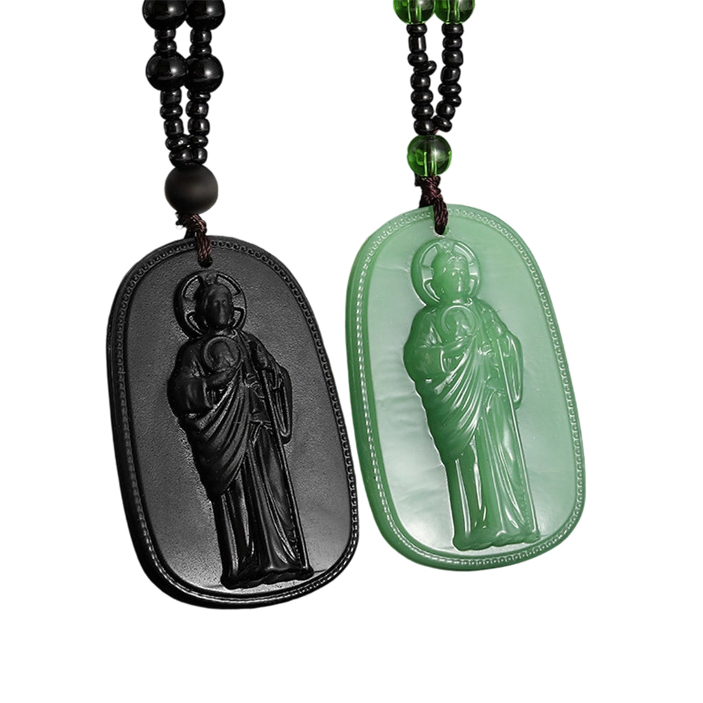 ✈️Last Day 50% OFF✨Religious Figure Beaded Pendant Necklace