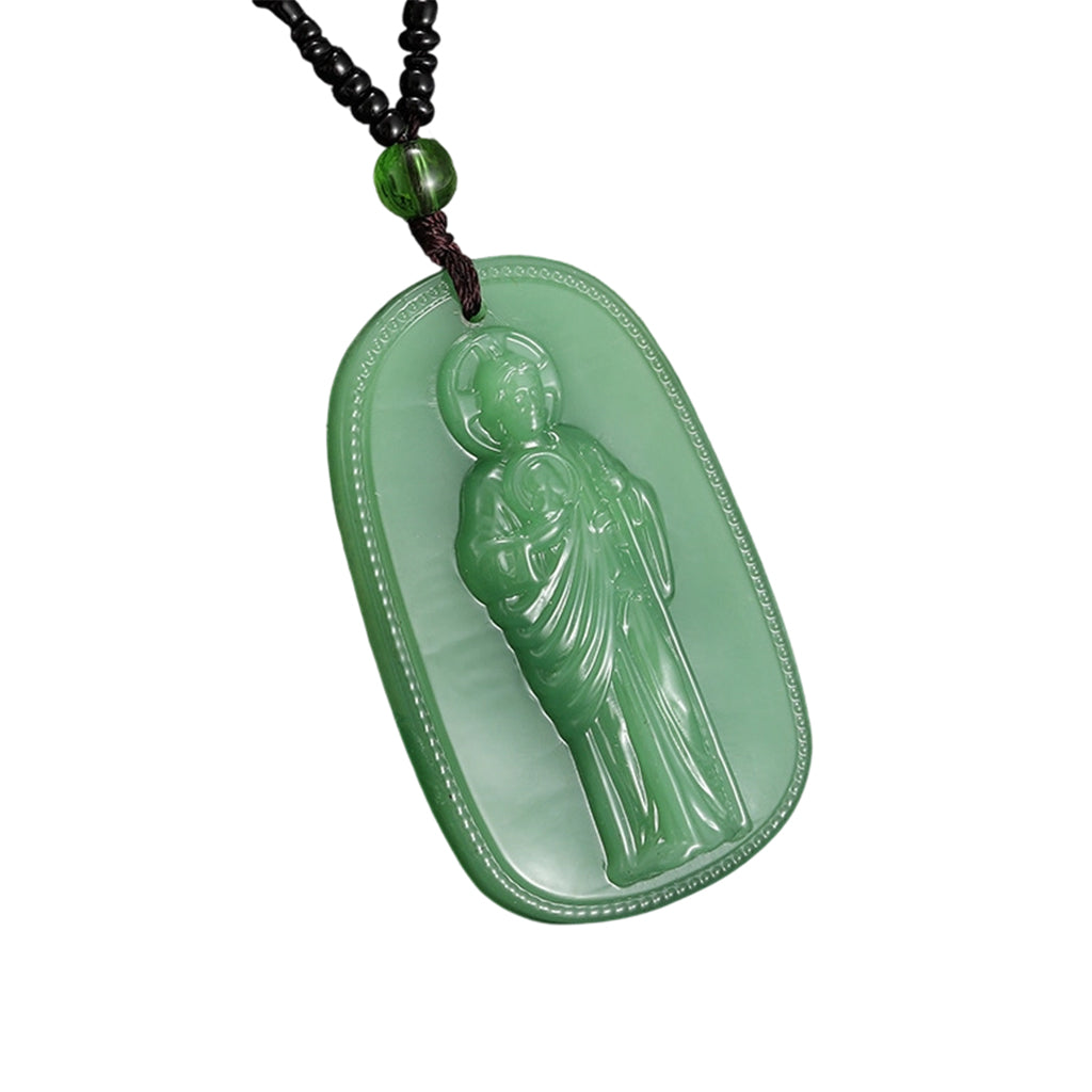 ✈️Last Day 50% OFF✨Religious Figure Beaded Pendant Necklace