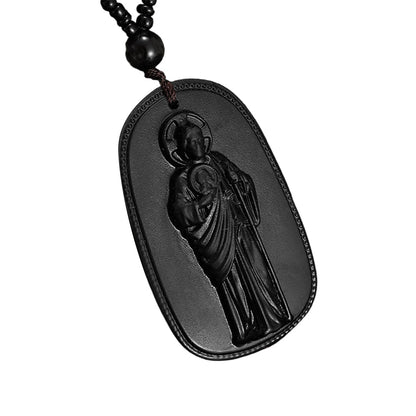 ✈️Last Day 50% OFF✨Religious Figure Beaded Pendant Necklace