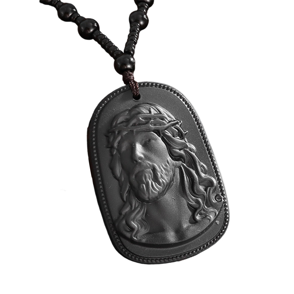 ✈️Last Day 50% OFF✨Religious Figure Beaded Pendant Necklace