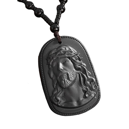 ✈️Last Day 50% OFF✨Religious Figure Beaded Pendant Necklace