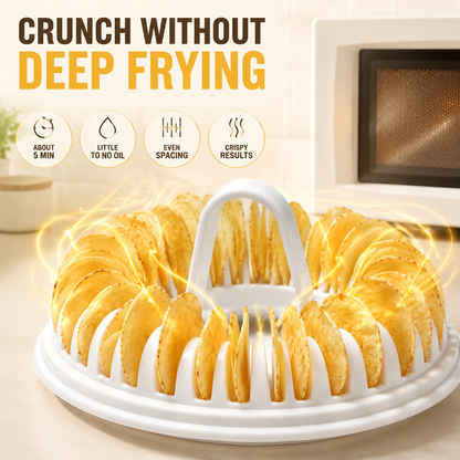 ✈️Last Day 50% OFF✨💞50K+ SOLD!😍🥔DIY Microwave Potato Chip Maker with Slicer Bowl Set