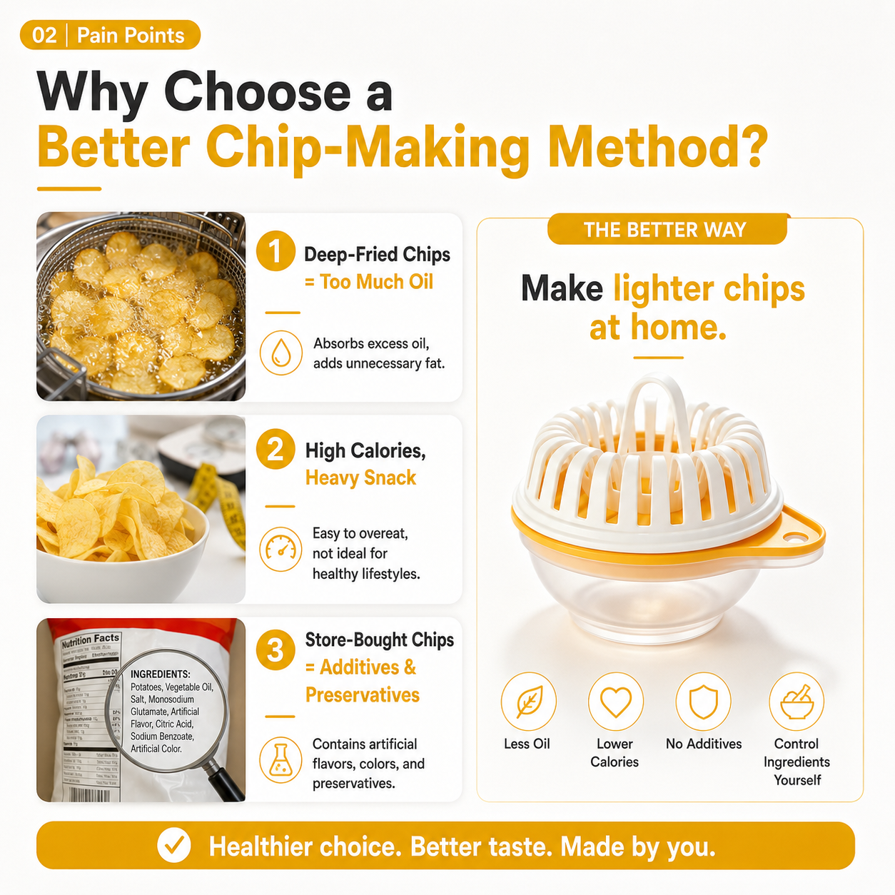 ✈️Last Day 50% OFF✨💞50K+ SOLD!😍🥔DIY Microwave Potato Chip Maker with Slicer Bowl Set