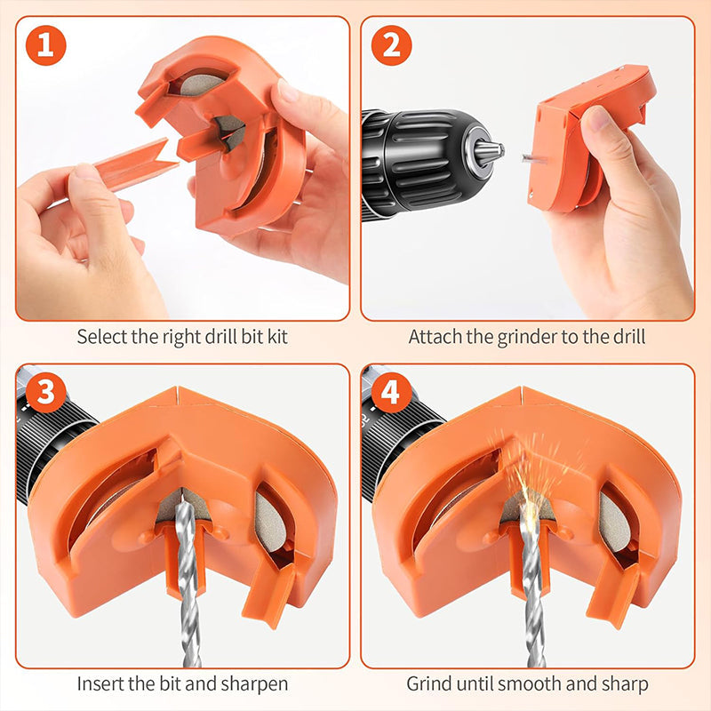✈️Last Day 50% OFF✨Portable Drill Bit Sharpener Grinding Tool for 2-16mm Bits