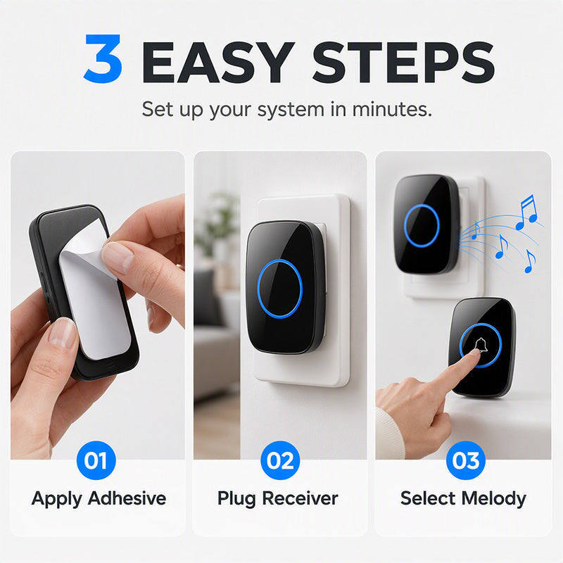 ✈️Last Day 50% OFF✨Long Range Smart Wireless Doorbell