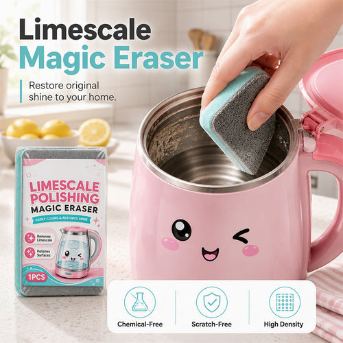 ✈️Last Day 50% OFF✨Limescale Magic Eraser Cleaning Sponge – Chemical-Free Hard Water Stain Remover