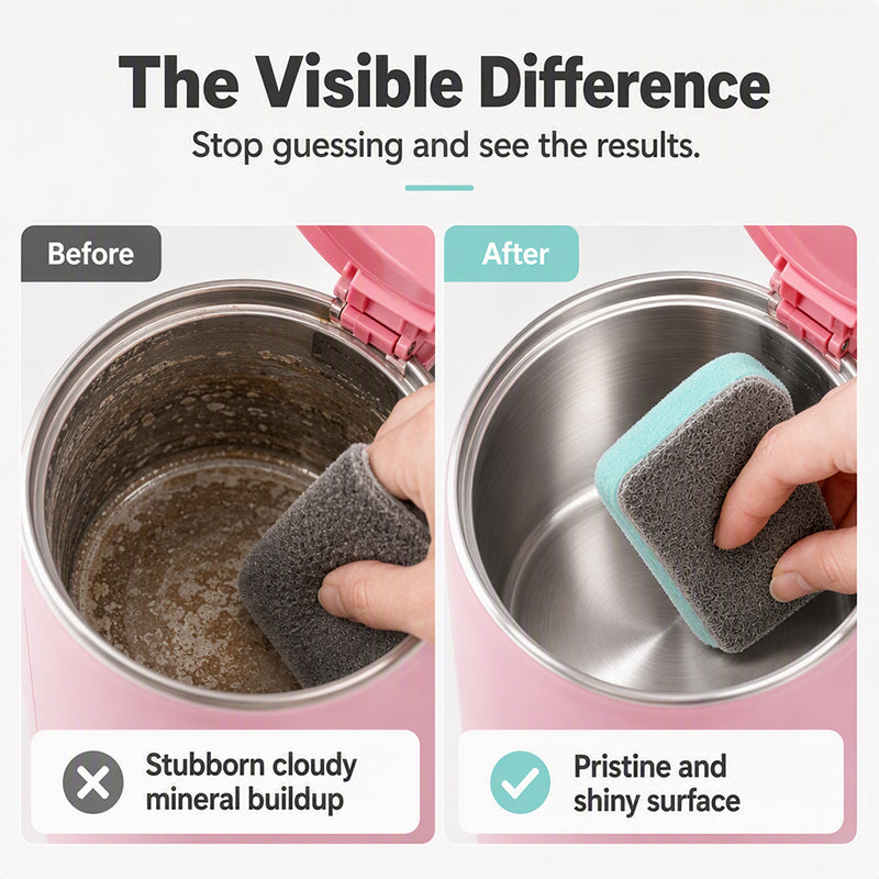 ✈️Last Day 50% OFF✨Limescale Magic Eraser Cleaning Sponge – Chemical-Free Hard Water Stain Remover