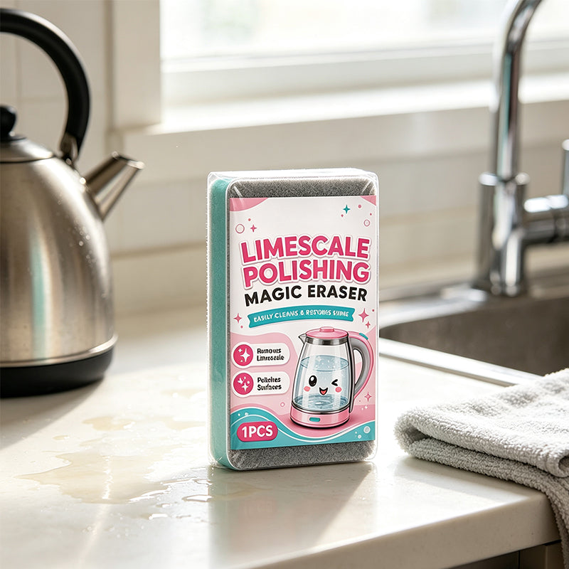 ✈️Last Day 50% OFF✨Limescale Magic Eraser Cleaning Sponge – Chemical-Free Hard Water Stain Remover