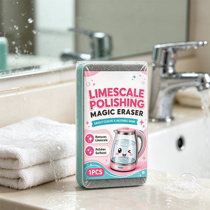✈️Last Day 50% OFF✨Limescale Magic Eraser Cleaning Sponge – Chemical-Free Hard Water Stain Remover