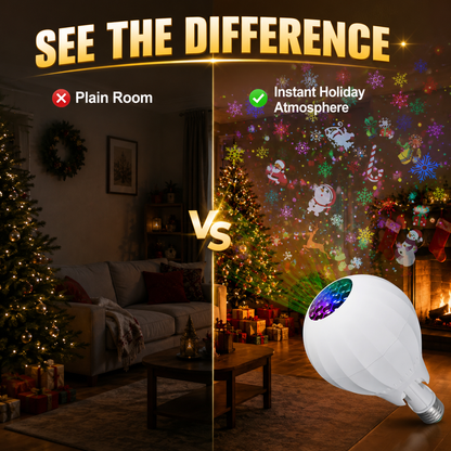🎁2026 New Arrivals 50% OFF💥Rotating Christmas Projector Bulb | 16 Patterns!!!