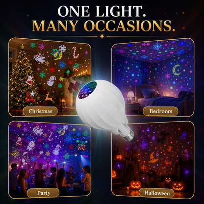 🎁2026 New Arrivals 50% OFF💥Rotating Christmas Projector Bulb | 16 Patterns!!!