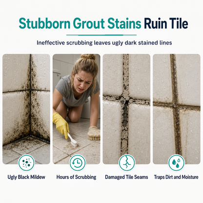 ✈️🧼 Grout Cleaning Spray – Easy Care for Tile Lines & Damp-Area Stains