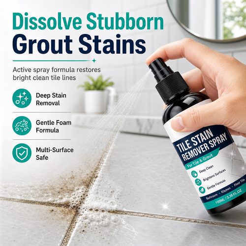 ✈️🧼 Grout Cleaning Spray – Easy Care for Tile Lines & Damp-Area Stains
