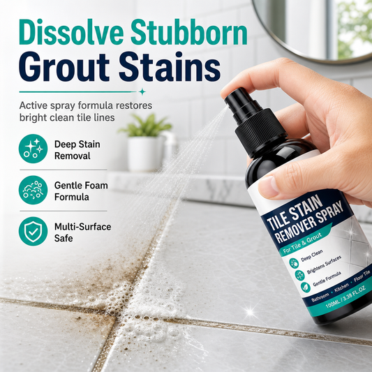 ✈️🧼 Grout Cleaning Spray – Easy Care for Tile Lines & Damp-Area Stains