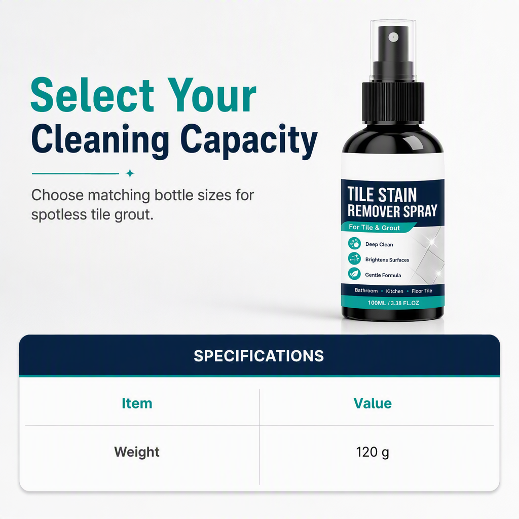 ✈️🧼 Grout Cleaning Spray – Easy Care for Tile Lines & Damp-Area Stains