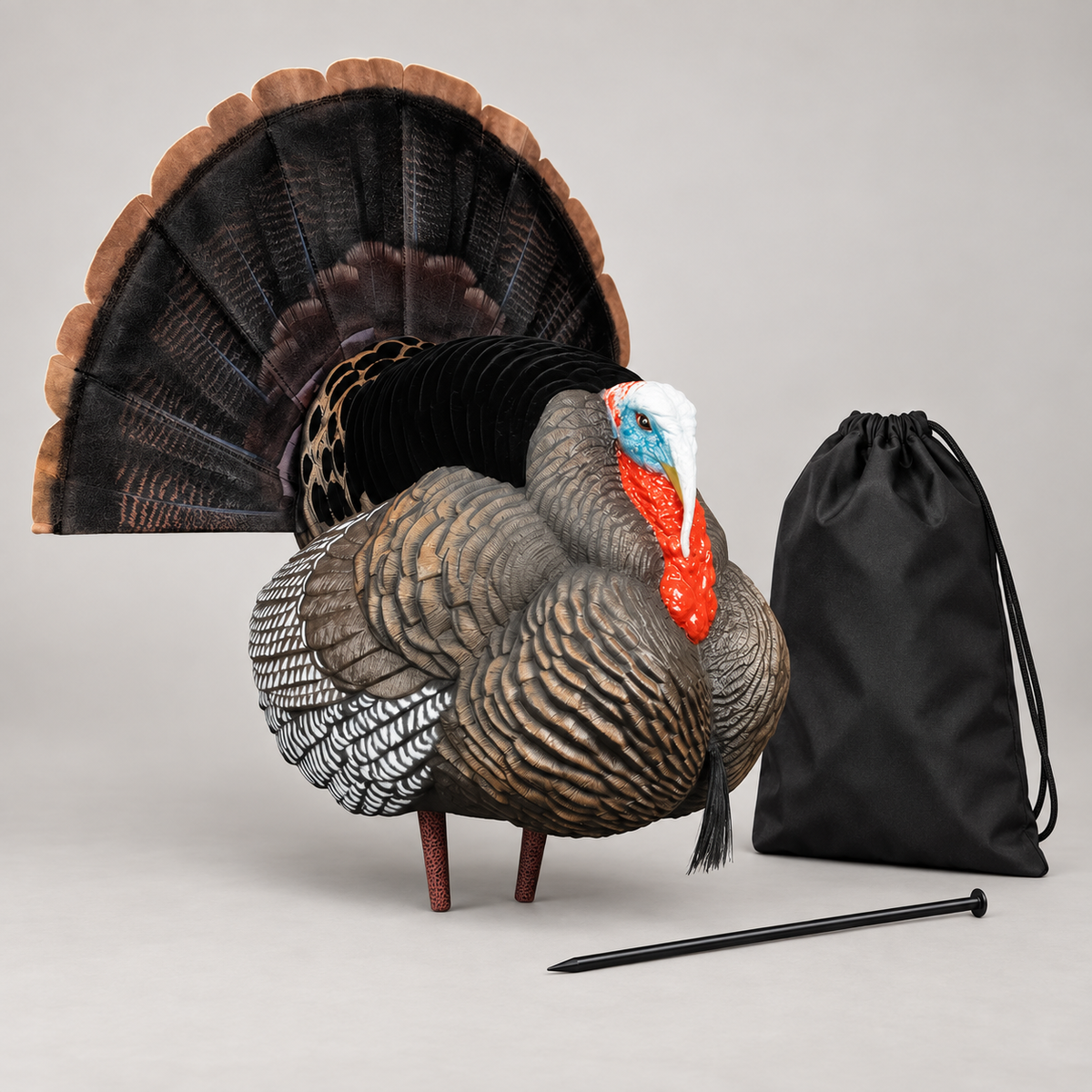 🔥Hunting season Promotion 43% OFF—🦃Ultra-Realistic Collapsible Full-Strut Turkey Decoy with Stake & Carry Bag