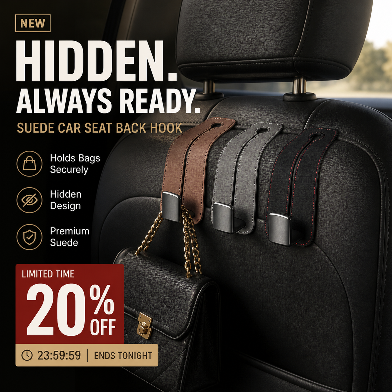 ✈️Last Day 50% OFF✨🔥Buy 1 Get 1 Free🔥Car Seat Back Double Hook