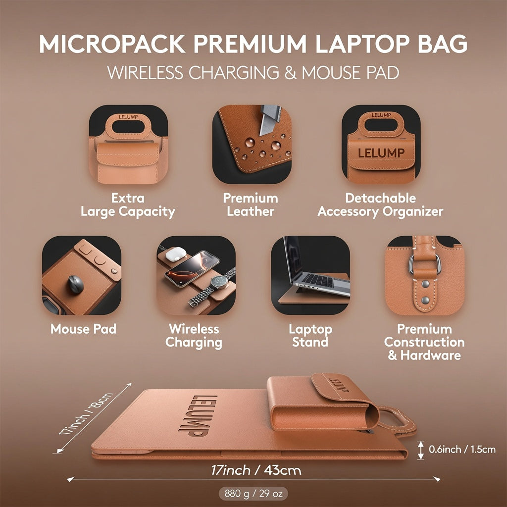 New Premium Wireless Charging Laptop Bag