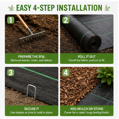 🔥Last day to enjoy a 50% discount—High-End Woven Weed Barrier