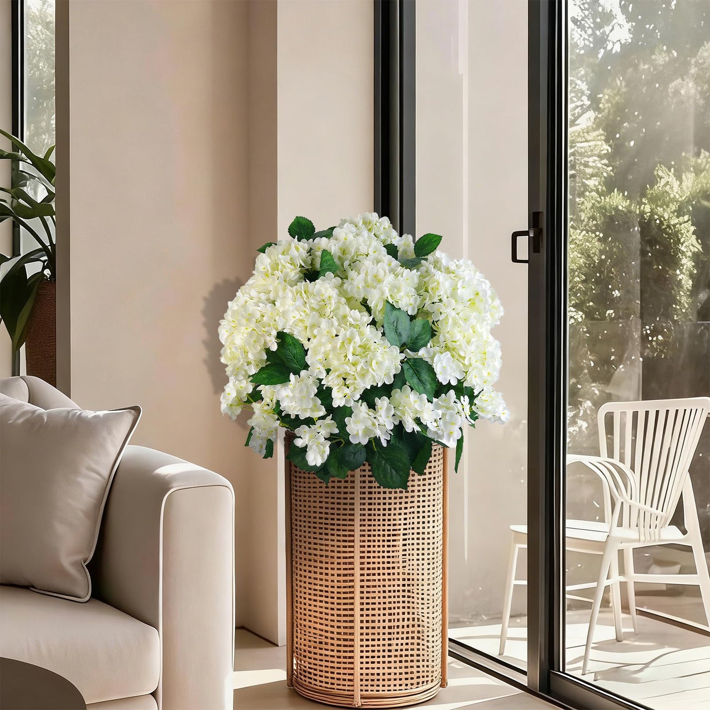 🔥Last Day 69% OFF🔥Artificial Outdoor Hydrangea Flowers - UV resistant, Waterproof, Windproof