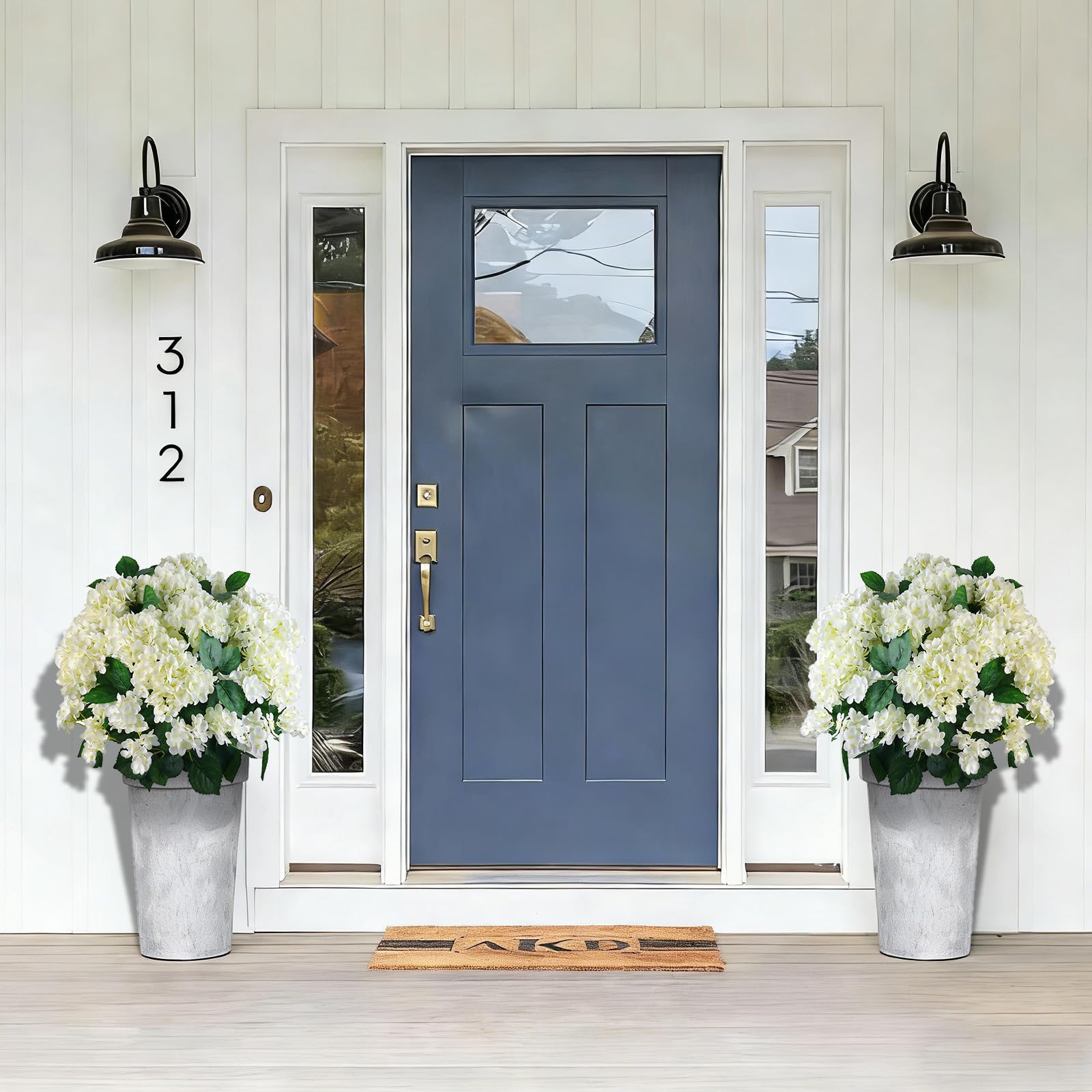 🔥Last Day 69% OFF🔥Artificial Outdoor Hydrangea Flowers - UV resistant, Waterproof, Windproof