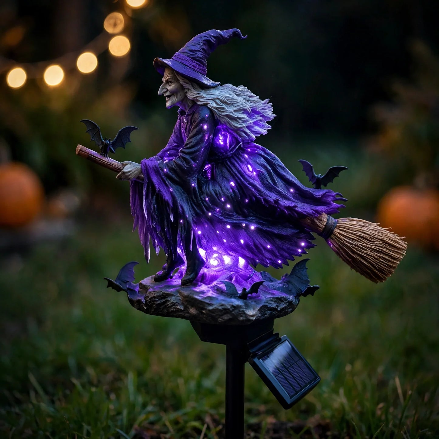 🧙‍♀️ Bring Halloween Magic to Your Garden with a Glowing Solar Witch